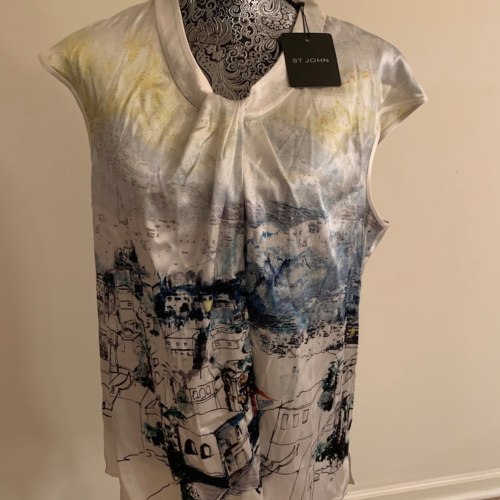 St. John Silk Blouse  *New w/tags*